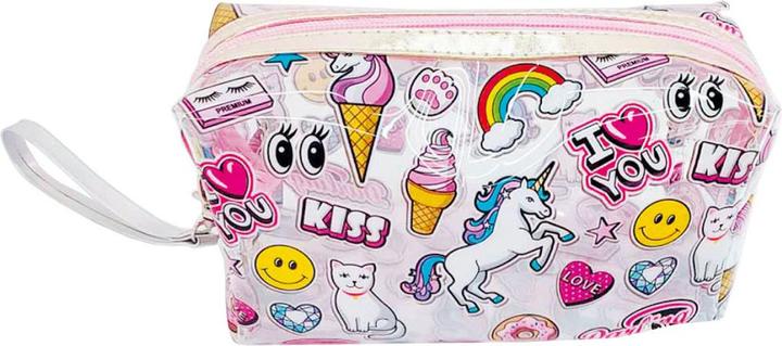 Produktbild Unico Transparentes Federmäppchen mit Einhorn-Aufdruck