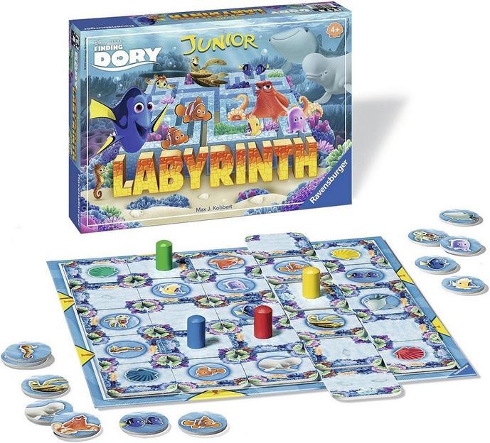 Actual product image Ravensburger Junior Labyrinth Dory (German, English, French, Italian)