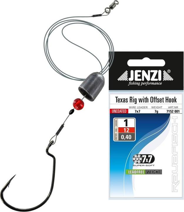 Produktbild Jenzi Texas Rig Stahlvorfach (12 kg)