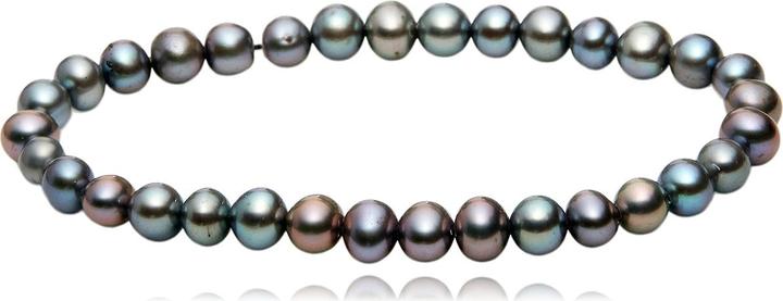 Leyda Armband Perle Silber Dunkel (19 cm, Stein)