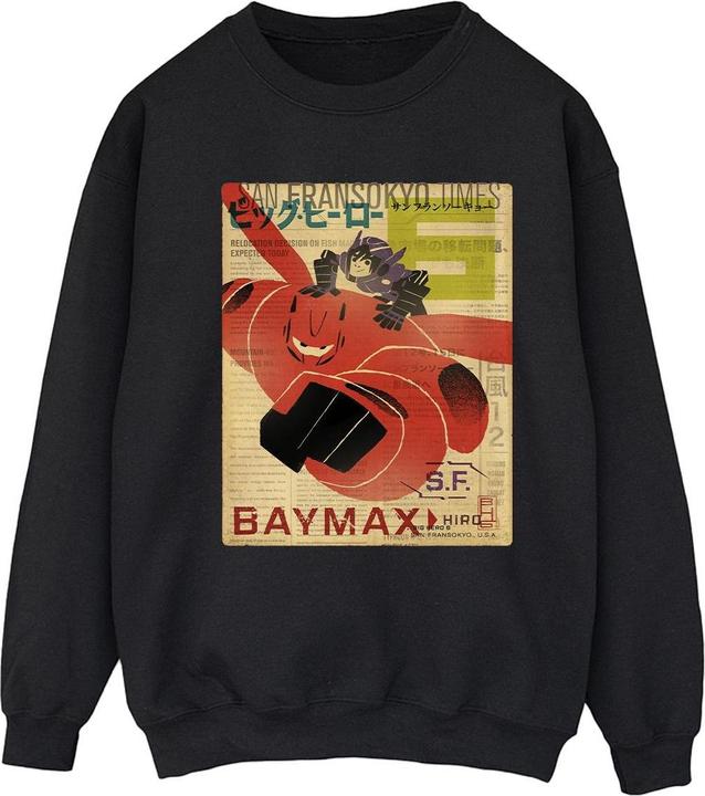 Produktbild Disney Big Hero 6 Baymax Flying Baymax Newspaper Sweatshirt (XL)