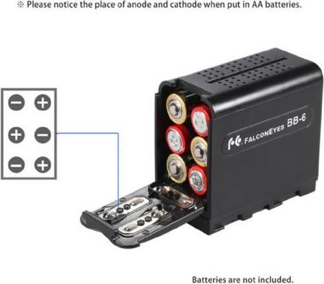 Image du produit Falcon Eyes Pack de piles BB-06 (1 pcs)