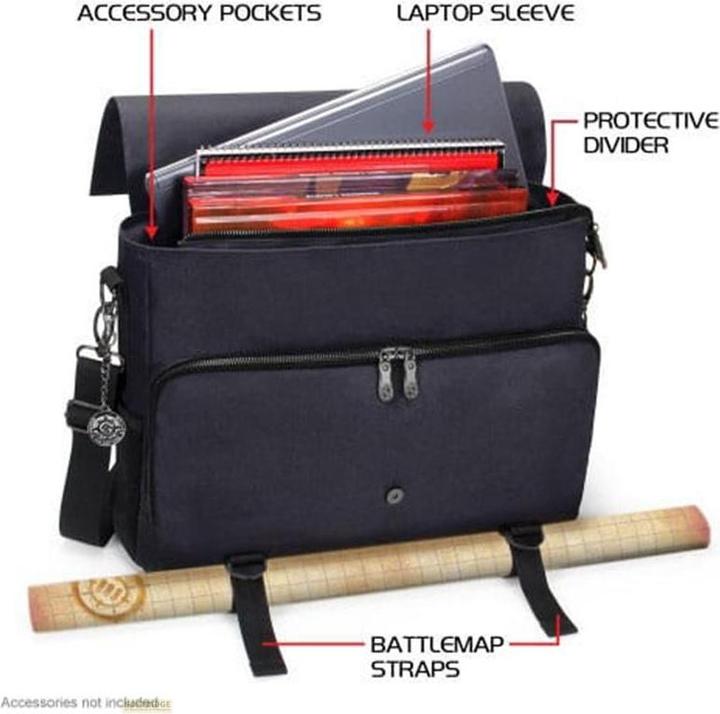 Immagine prodotto Enhance Borsa del giocatore di giochi di ruolo da tavolo Edizione da collezione Scaglie di drago nere
