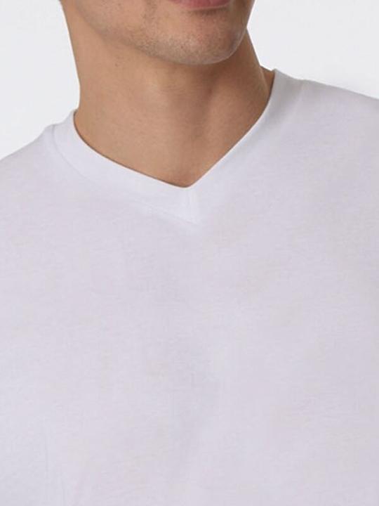 Produktbild Schiesser 2er - Pack Herren American T- Shirts mit V-Ausschnitt, 100% Baumwolle (S)