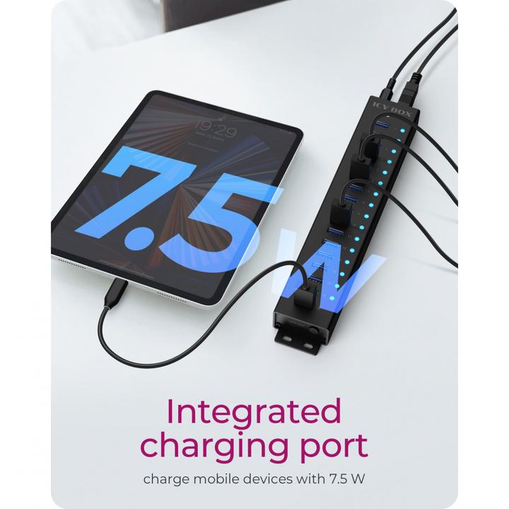 Immagine prodotto Icy Box IB-HUB1717-U3 (USB-C, 17 Porti)
