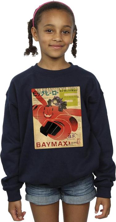 Image du produit Disney - Sweat BIG HERO BAYMAX FLYING BAYMAX NEWSPAPER - Fille (140, 146)