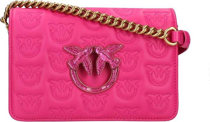 Pinko love klick mini chevron pink