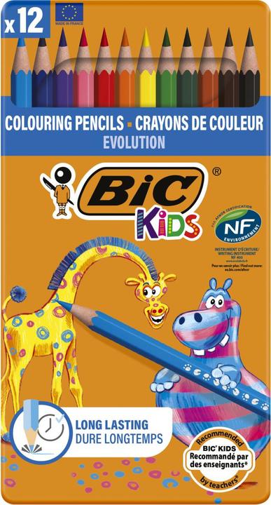 Immagine prodotto Bic Kids Matite colorate Evolution (Multicolore, 12 x)