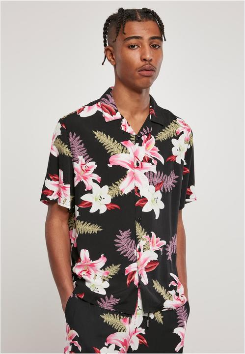 Produktbild Urban Classics Viscose AOP Resort Shirt (XS)