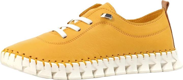 Actual product image Lunar Womens/Ladies St Austell Leather Plimsolls (37)