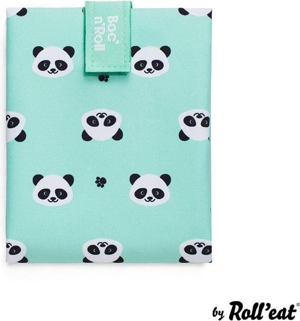Immagine prodotto Roll'Eat Borsa da pranzo BocnRoll Animali Menta, Panda