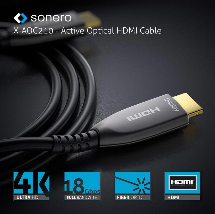 Produktbild Sonero Kabel Premium Zert. Aktiv HDMI 10 m (10 m, HDMI)
