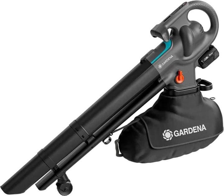 Immagine prodotto Gardena Akku-Laubsauger/Laubbläser PowerJet Collect 18V P4A solo (grau/schwarz, ohne Akku und Ladegerät, POW (Batteria ricaricabile, Aspiratore e soffiatore)
