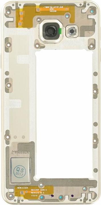 Actual product image Samsung A310F Galaxy A3 (2016) Back Gold