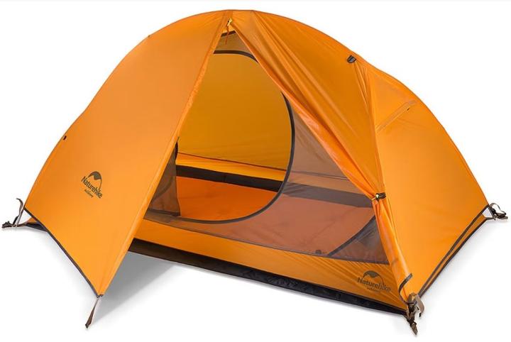 Actual product image Naturehike Namiot Cycling Ultralight 1 NH18A095-D-Orange (1.65 kg, 1 person)
