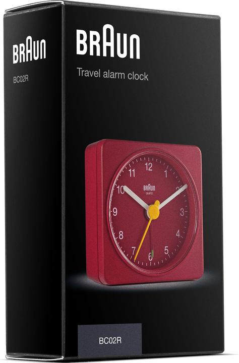 Actual product image Braun Classic alarm clock BC02 Red
