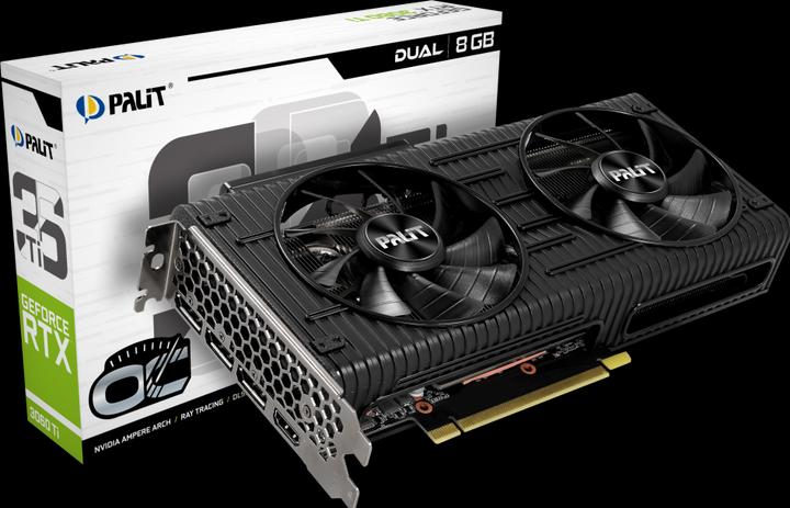 Actual product image Palit GeForce RTX 3060 Ti Dual OC (8 GB)