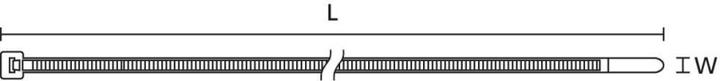 Produktbild HellermannTyton Kabelbinder 300x4,7mm PA6.6 (Kunststoffkabelbinder, 300 mm, 100 Stk.)