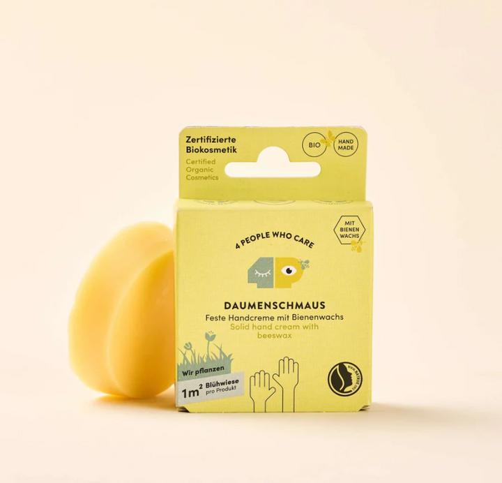 4peoplewhocare Feste Handcreme - Daumenschmaus (Nachfüller)