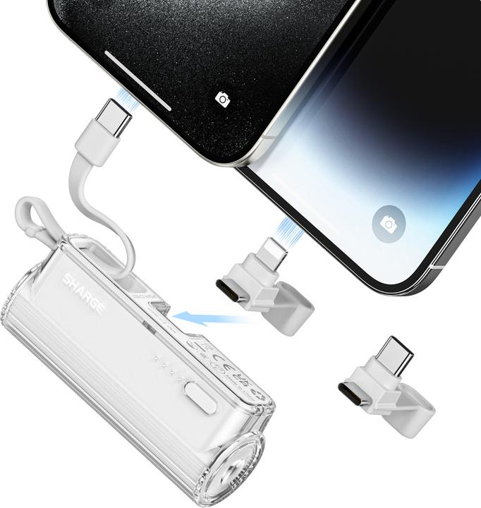 Immagine prodotto Sharge Flusso Mini WHI (5000 mAh, 12 W, 12 Wh)