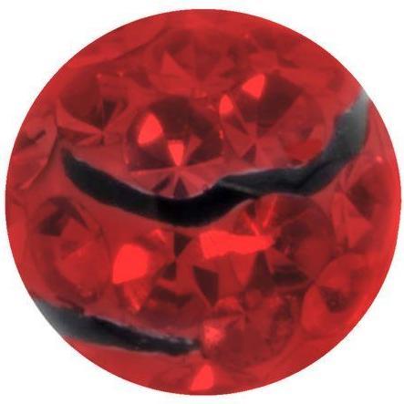 Bijouteria Piercingverschluss (Chirurgenstahl 316L, Epoxiharz, Kristall)