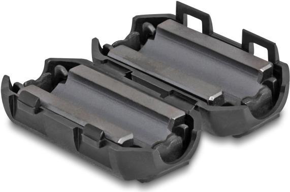 Produktbild Delock Ferritkern / Ferritring für Rundkabel 7 mm 2 Stück sc