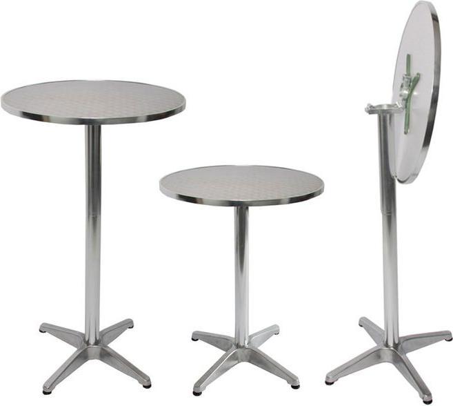 Produktbild Mendler 10x Alu-Stehtisch, Bistrotisch, höhenverstellbar 70/110cm Ø=60cm klappbar (70)