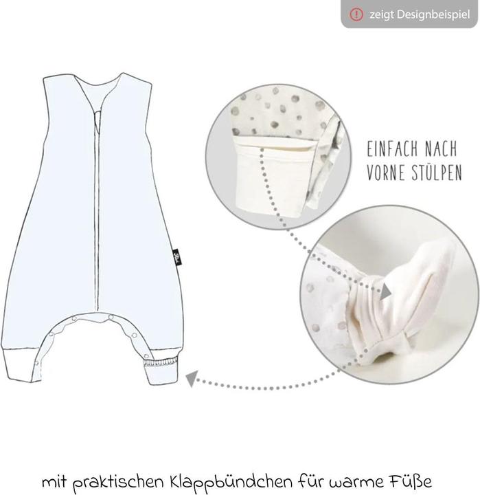 Produktbild Alvi Schlafsäcke Schlafsack mit Füssen Sleep-Overall 4 Season (80 cm)