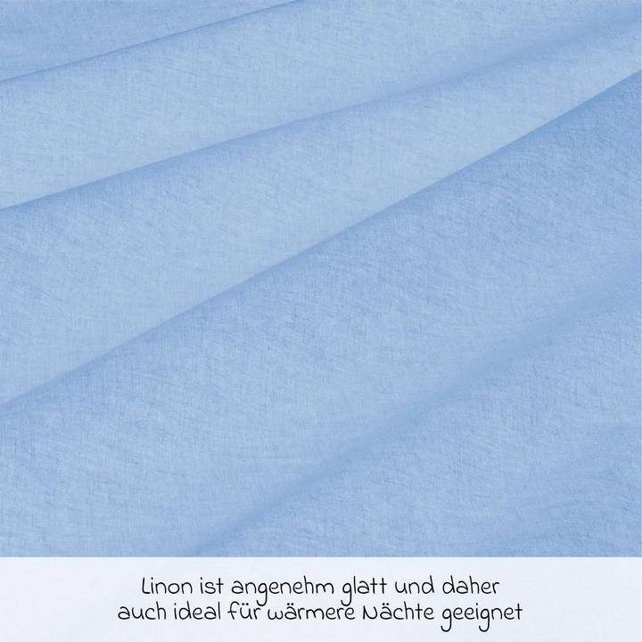 Produktbild Makian Babybettwäsche & Bettsets Bettwäsche 80 x 80 cm - Uni Hellblau