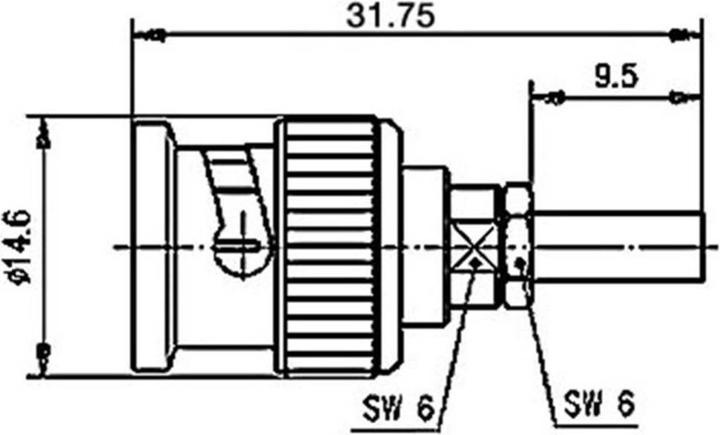 Actual product image Telegärtner BNC cable connector crimp G07 / G29 50 Ohm, crimp/crimp, Professional, A2903, G07 (RG-316/U), G29