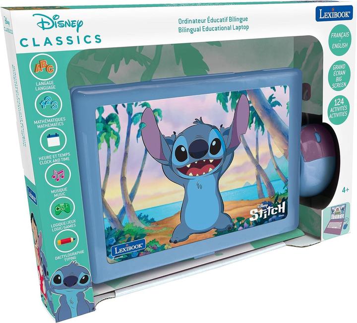 Immagine prodotto Lexibook Disney Stitch - pädagogischer Laptop (Francese, Inglese)
