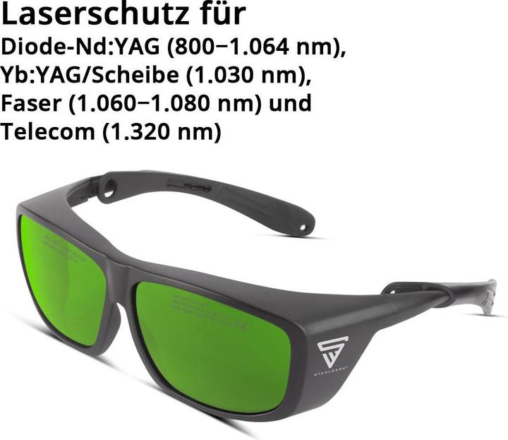 Produktbild Stahlwerk Laserschutzbrille nach DIN EN207 Wellenlängenbereich von 660 - 1080 nm