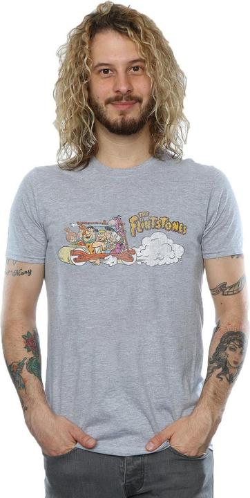 Produktbild The Flintstones Family Car Distressed TShirt (L)