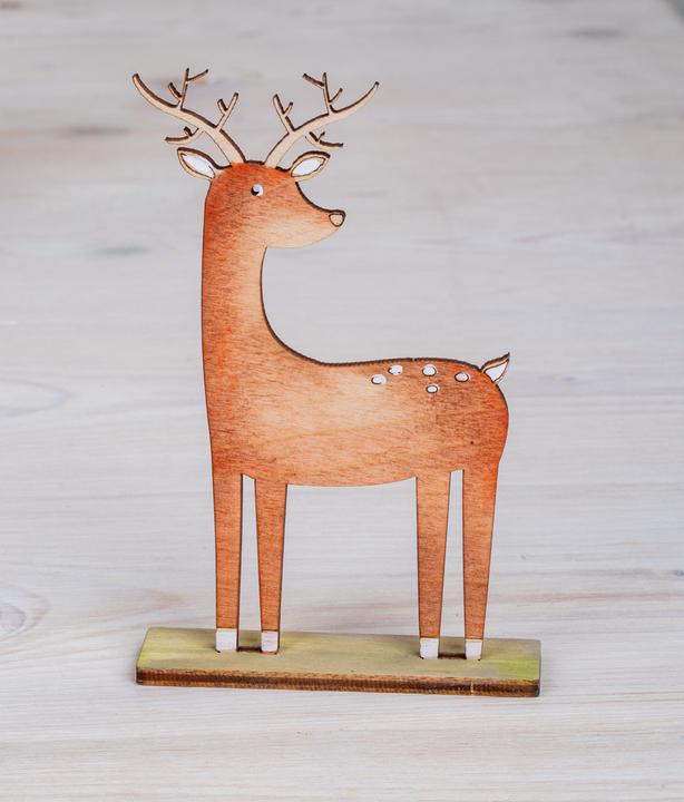 Actual product image Rayher Wooden plug-in kit, forest animals, 45 pcs.
