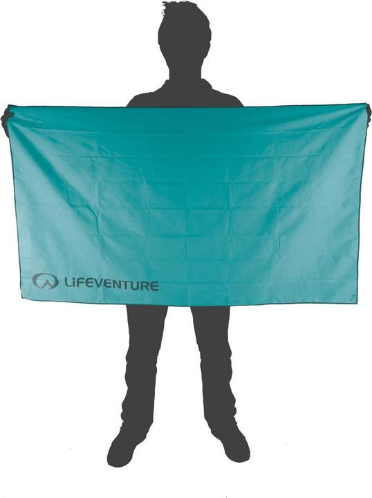 Lifeventure Recycled SoftFibre Trek Towel, Teal, Extra Large