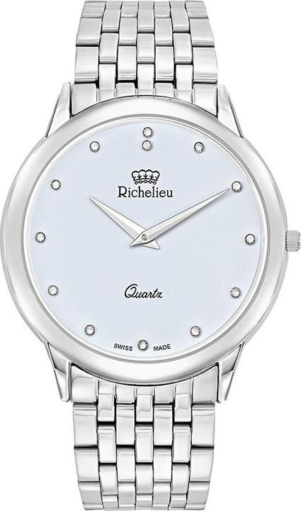 Produktbild Richelieu Klassische weisse Richelieu-Uhr (40 mm)