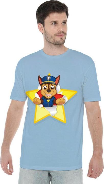 Actual product image Paw Patrol Mens Chase Torn Star T-Shirt (3XL)