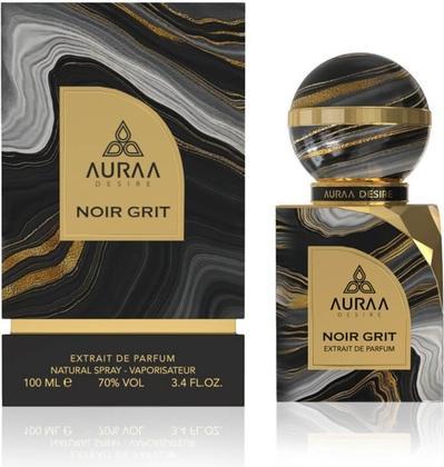 Produktbild Auraa Desire Noir Grit Extrait de Parfum 100ml von Luxury Unisex Oriental Fragrance with Cypriol (Eau de Parfum, 100 ml)