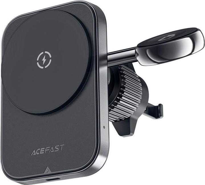 Produktbild Acefast D18 Autohalterung mit MagSafe / Qi-Induktionsladegerät + USB-A USB-C-Kabel - Schwarz