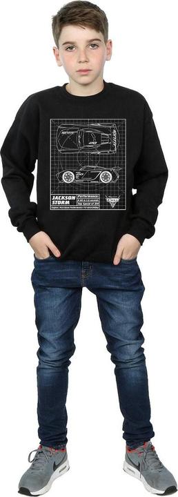Produktbild Disney Cars Jackson Storm Blueprint Sweatshirt Jungen (140, 146)