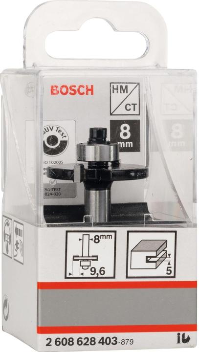 Immagine prodotto Bosch Professional Zubehör Fresa per scanalature, 8 mm, D1 32
