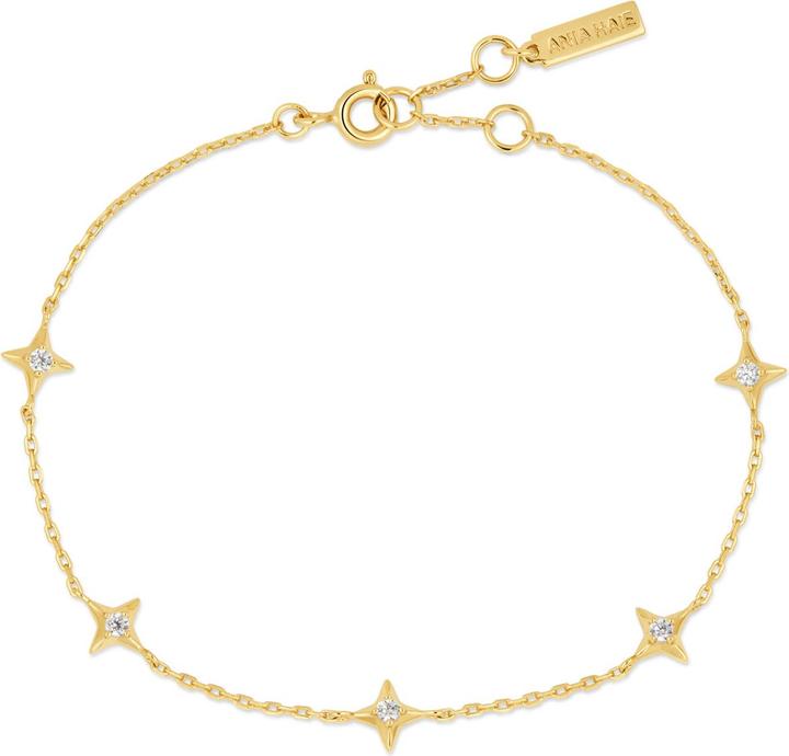 Actual product image Ania Haie Gold Stars Station bracelet (16.50 cm, 925 silver)