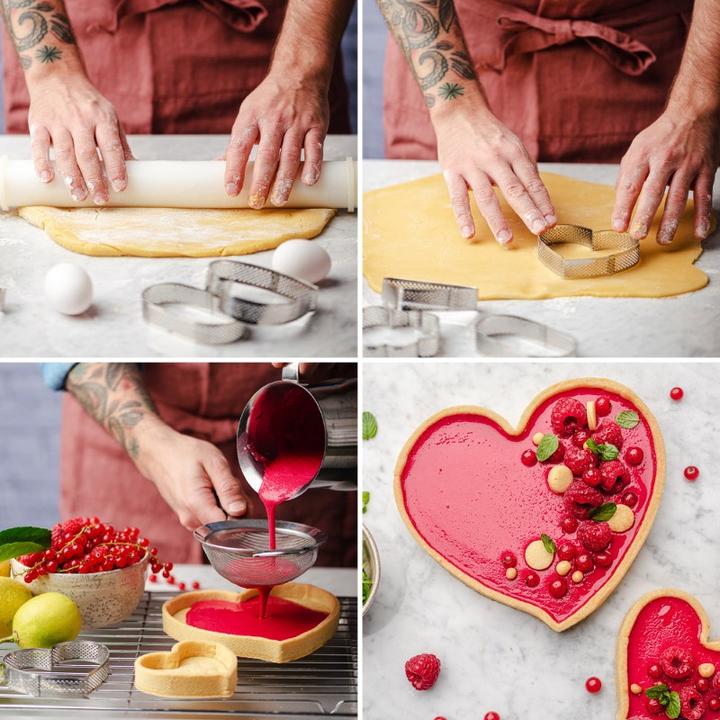 Actual product image Decora Cake Ring Perforated Heart Ø 10 cm (10 cm)