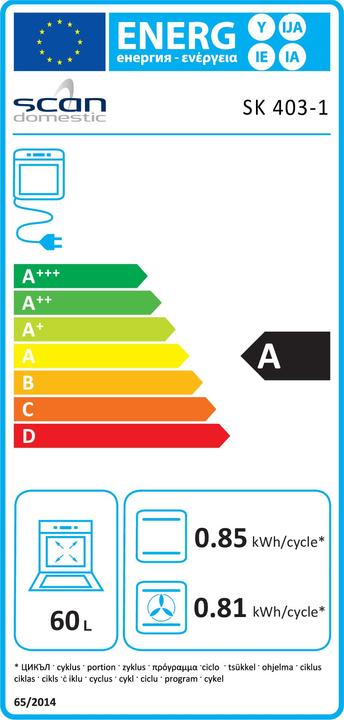 Energie-Label Scandomestic SK 403-1