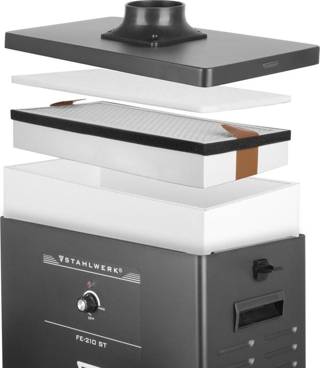 Image du produit Stahlwerk Aspirateur de fumée FE-210 ST avec filtre triple et système d'aspiration 210 W (Système d'aspiration)