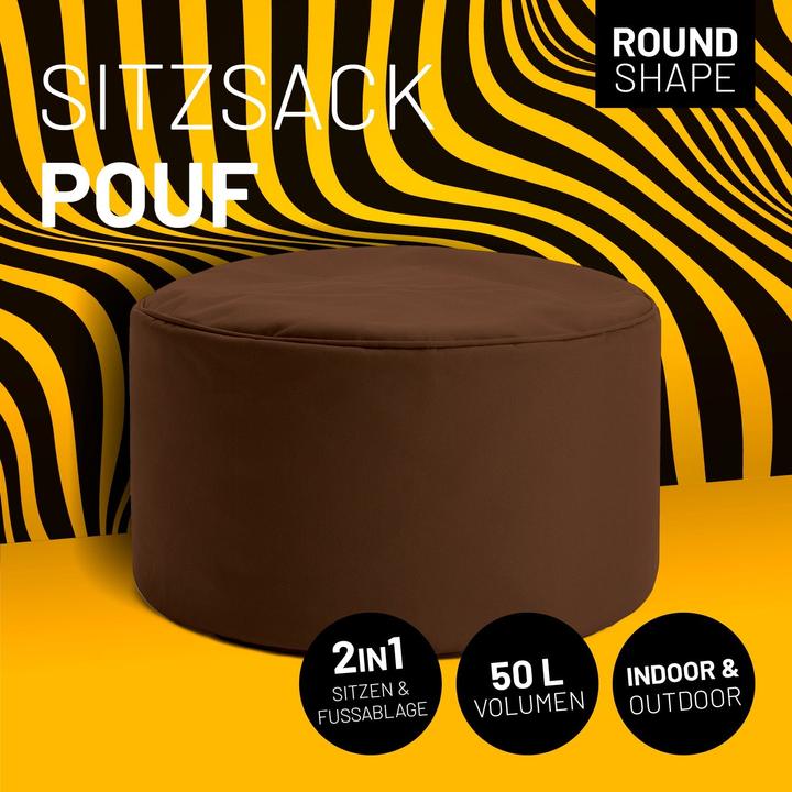 Actual product image Lumaland Sitzsack 45 x 25 cm, Braun