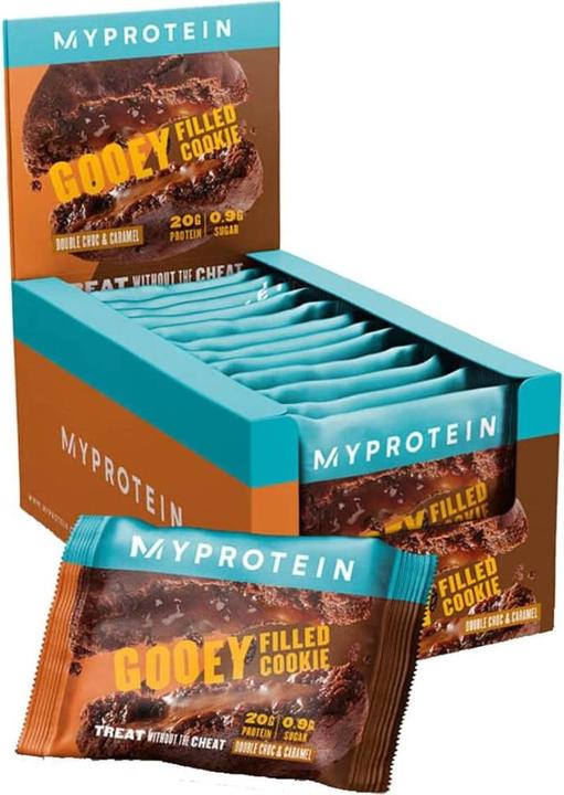 Actual product image MyProtein Protein Filled Cookie (12 x 75g) (Double Chocolate & Caramel, 12 pcs., 900 g)