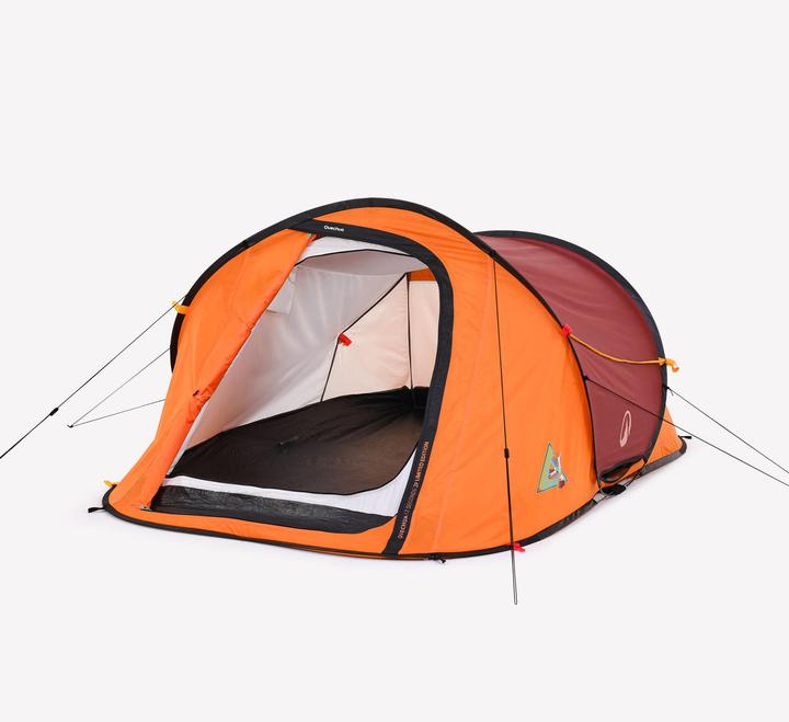 Actual product image Quechua Faltzelt - 2 Seconds für 2 Personen Limited Edition 20 Jahre braun (Pitching tent, 2.90 kg, 2 persons)