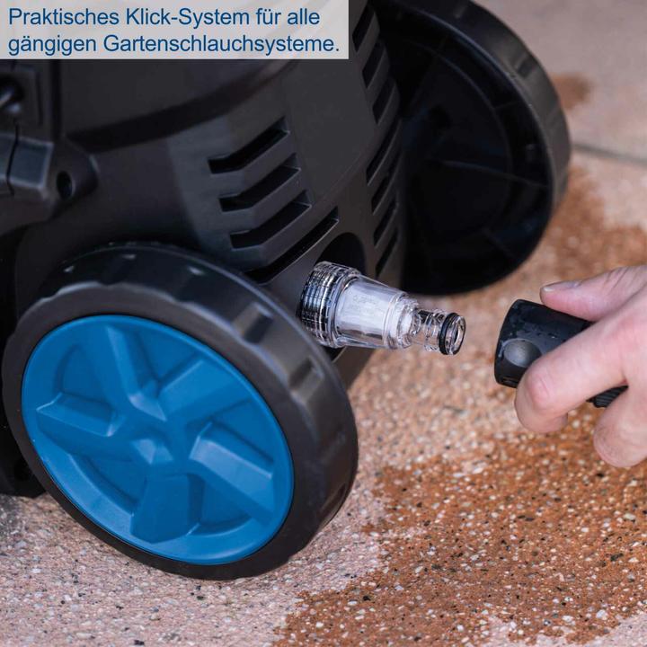 Immagine prodotto Scheppach Idropulitrice 1600W, 135 bar con sistema di attacco rapido e accessori inclusi (Corrente elettrica)