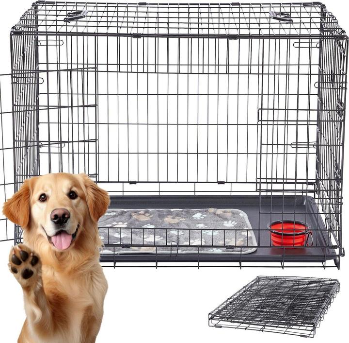 Immagine prodotto Arebos Hundekäfig (Cane, Chiusura di sicurezza)